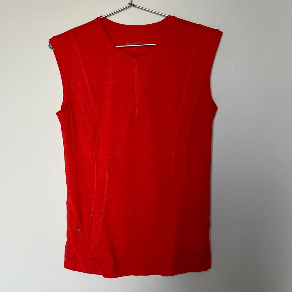 Athleta Bright Red Sleeveless Top M